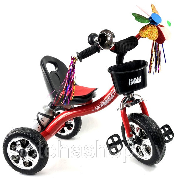 Велосипед детский трехколесный Favorit Trike Kids FTK-108FR (красный, 2019)