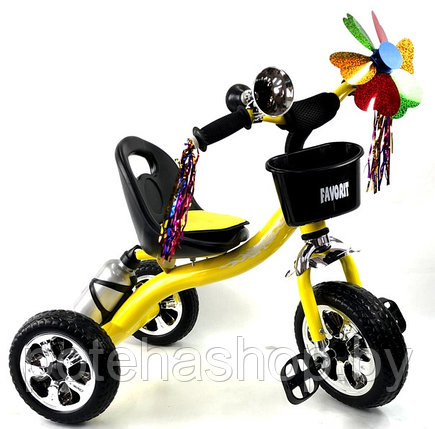 Велосипед детский трехколесный Favorit Trike Kids FTK-108FR (желтый, 2019), фото 2