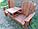 Скамья садовая и банная деревянная с откидным столиком и ящиком "Дуэт Супер", фото 5