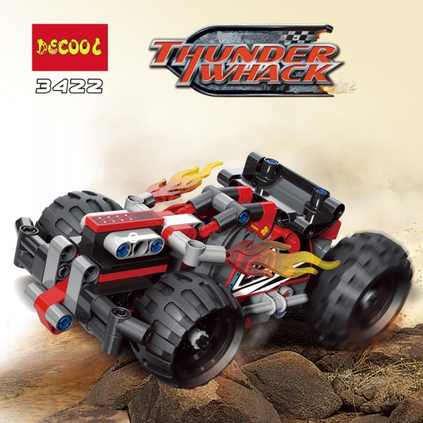 Конструктор "Decool" Technic "Красный гоночный автомобиль" (139 дет ...