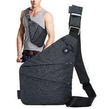 Мужская сумка Fino через плечо Темно-серая