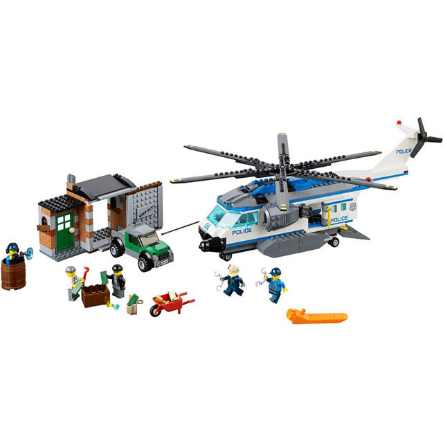 Конструктор Bela City Urban 10423 Вертолётный патруль (аналог Lego City 60046) 528 деталей - фото 2 - id-p103445287