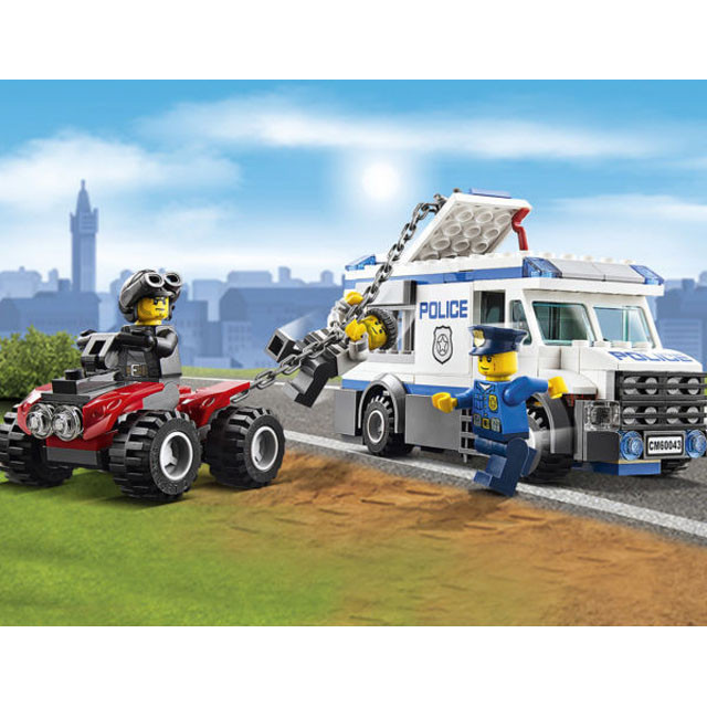 Конструктор Bela Urban City 10418 Автомобиль для перевозки заключенных (аналог Lego City 60043) 198 деталей - фото 5 - id-p103446279