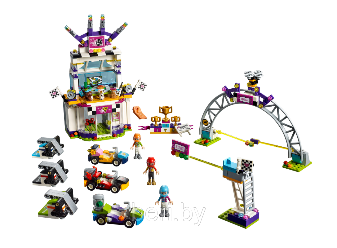 37090 Конструктор Lele Friends Большая гонка, 658 деталей, аналог Lego Friends 41352 - фото 4 - id-p103446511