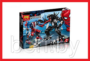 34070 Конструктор Lele Super Heroes "Человек-паук против Венома", аналог LEGO 76115, 678 деталей