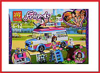 37072 Конструктор Lele Friends "Передвижная научная лаборатория Оливии", аналог Lego 41333, 229 деталей