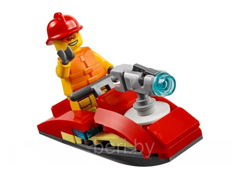 28049 Конструктор Lele Cities "Пожарное депо", аналог LEGO 60215, 537 деталей - фото 4 - id-p103450215