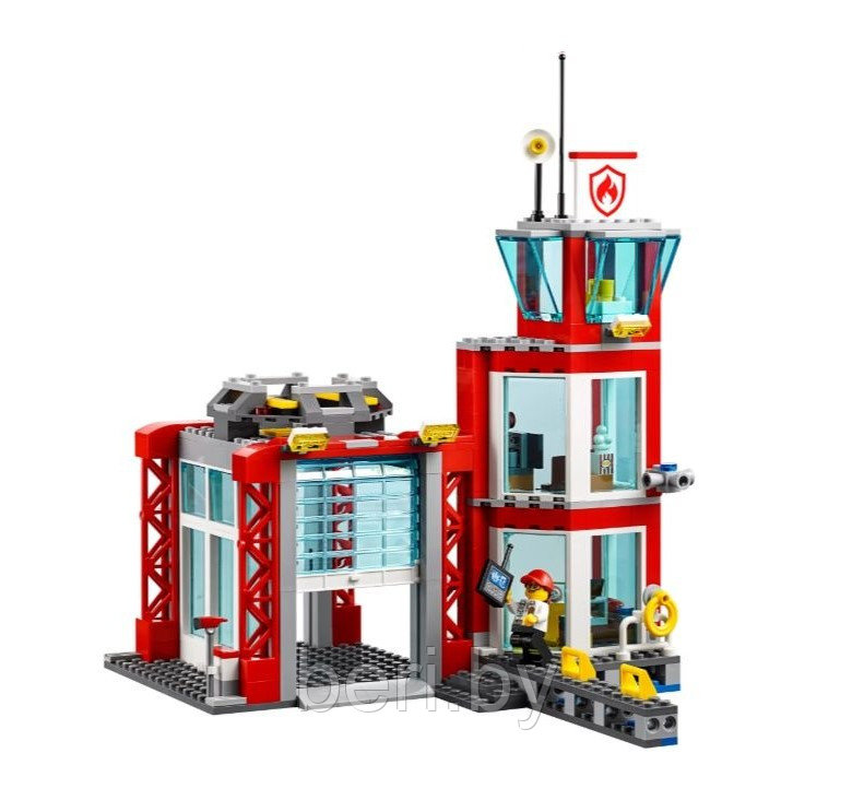 28049 Конструктор Lele Cities "Пожарное депо", аналог LEGO 60215, 537 деталей - фото 2 - id-p103450215