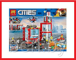 28049 Конструктор Lele Cities "Пожарное депо", аналог LEGO 60215, 537 деталей