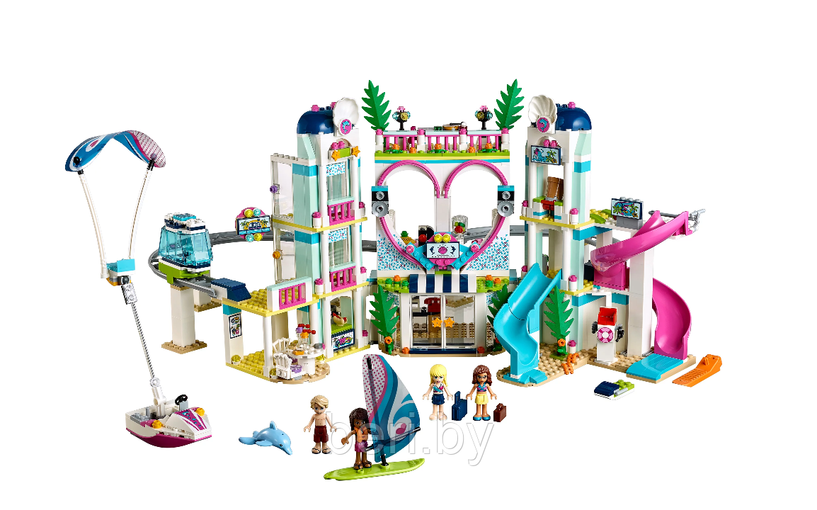 37086 Конструктор Lele Friends "Курорт Хартлейк-Сити", аналог Lego Friends 41347, 1039 деталей - фото 2 - id-p103450914