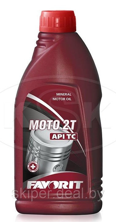 Масло моторное минеральное для двухтактных двигателей Favorit Moto 2 - T API TC 1 л - фото 1 - id-p102228260