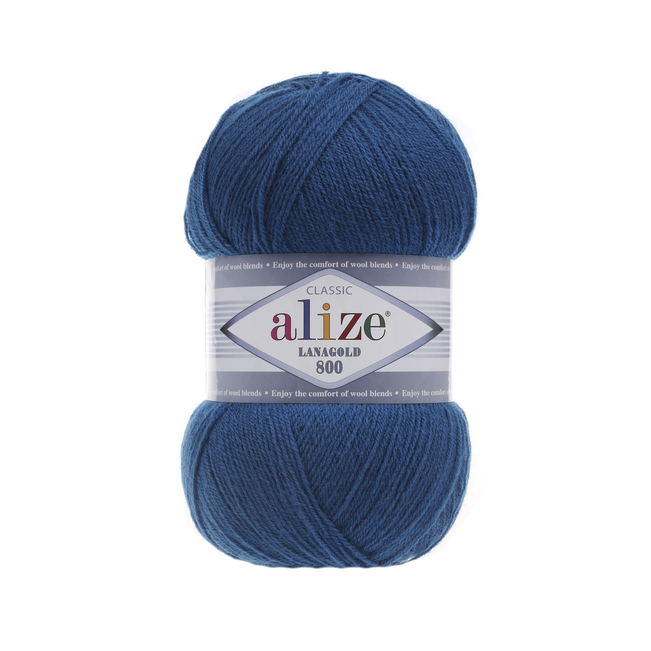 Пряжа Alize Lanagold 800 м. цвет 155 тёмно-бирюзовый (снят)