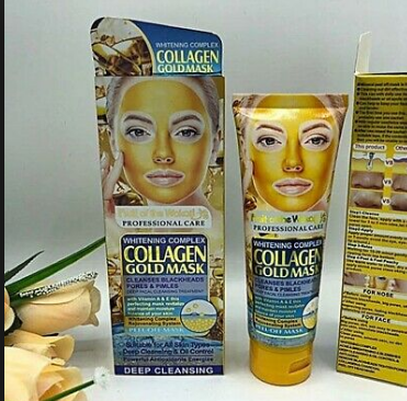 Коллагеновая золотая маска от черных точек Collagen Gold mask  peel-off mask