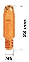 Наконечник Cu-Cr-Zr 8XM6X28X1,0 (d=1,0mm) ЦИРКОНИЕВЫЙ