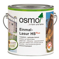 Однослойная лазурь цветная «Osmo» Einmal-Lasur HS Plus 0,75 л.