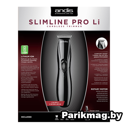 Машинка Andis SlimLine Pro Li D-8 черная (32485) - фото 5 - id-p103475942