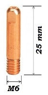 Наконечник Cu-E 6XM6X25X0,8 (d=0,8mm) прямой