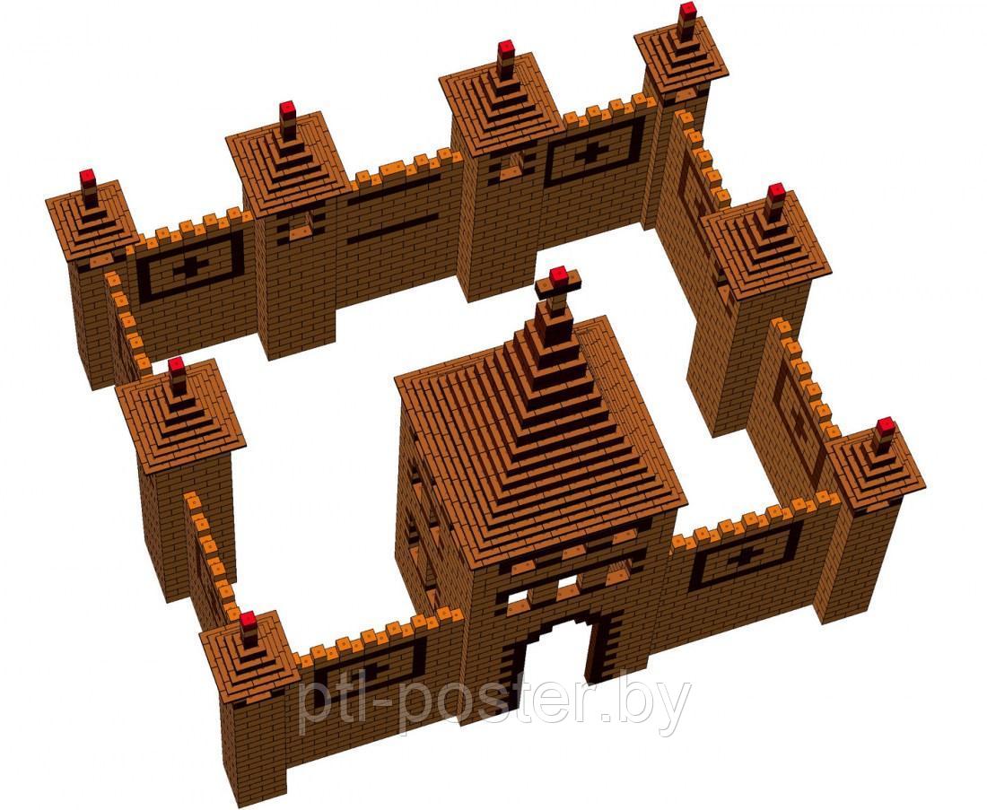 Рацарский замок, крепость со шпилем из конструктора - фото 3 - id-p103489130
