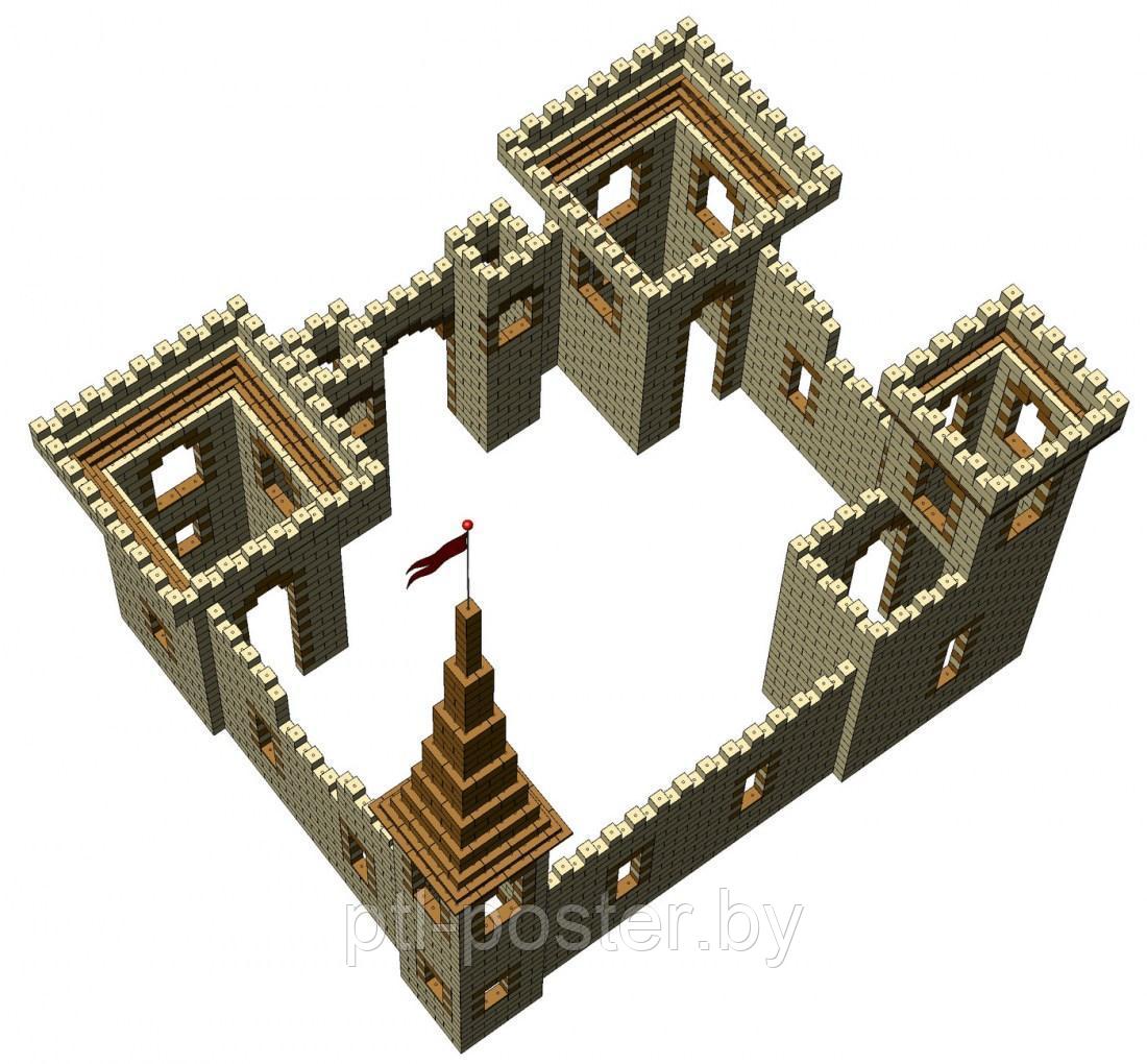 Рацарский замок, крепость со шпилем из конструктора - фото 4 - id-p103489130