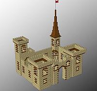 Крепость со шпилем, Рацарский замок из конструктора малые архитектурные формы