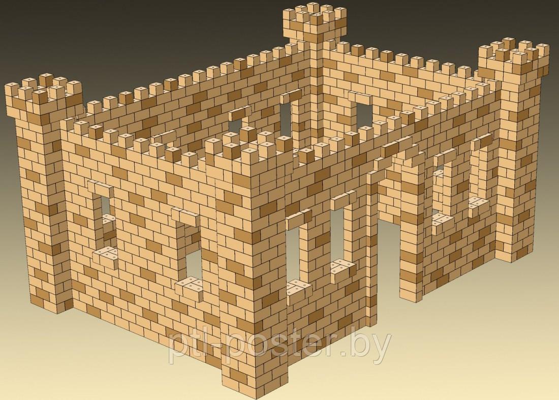 Крепость со шпилем, Рацарский замок из конструктора малые архитектурные формы - фото 5 - id-p103489147