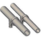 Хомуты для крепления труб цветные Ø 20-22, 25-27, 32-34 мм, фото 5