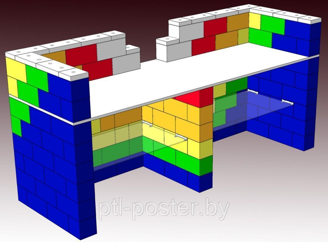 Торговый остров, киоск, прилавок, витрина из конструктора - фото 7 - id-p103489191