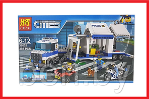 39052 Конструктор Lele Cities "Мобильный командный центр", аналог LEGO City 60139, 398 деталей
