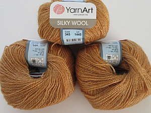 Пряжа Yarnart Silky Wool цвет 345 каштановый