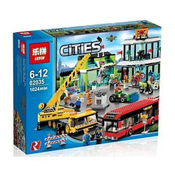 Конструктор Lepin 02035 Cities Городская площадь (аналог LEGO City 60026) 1024 детали