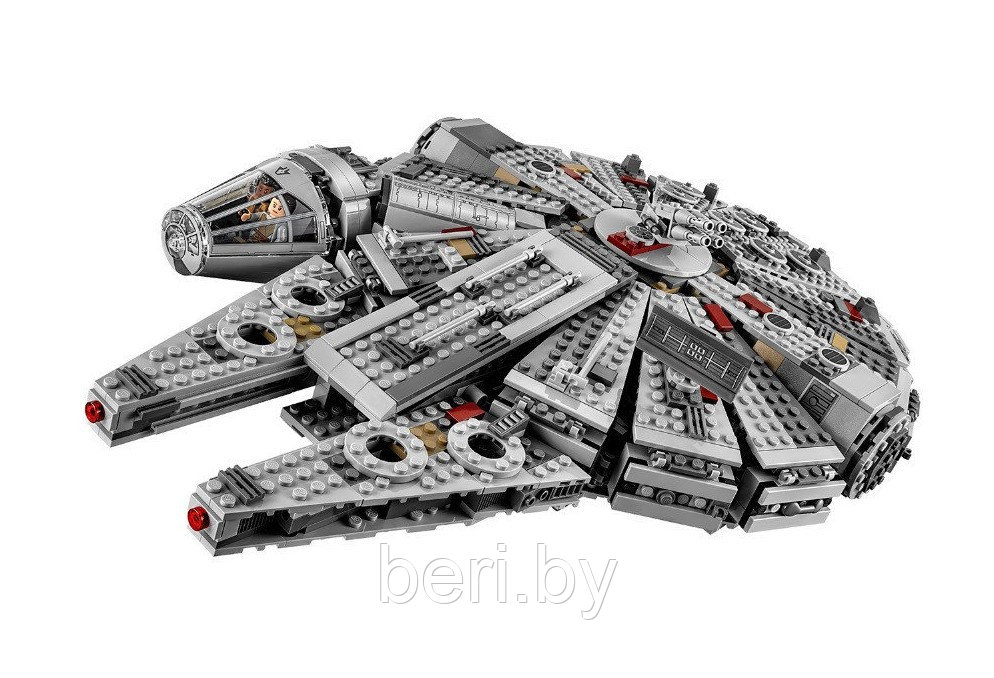 79211 Конструктор Lele Star Wart Звездные войны "Сокол Тысячелетия", 1381 деталь, аналог LEGO Star Wars 75105 - фото 5 - id-p103559161
