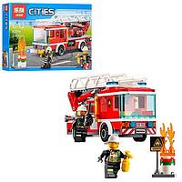 Конструктор Пожарная машина с лестницей 02054 (аналог LEGO 60107)