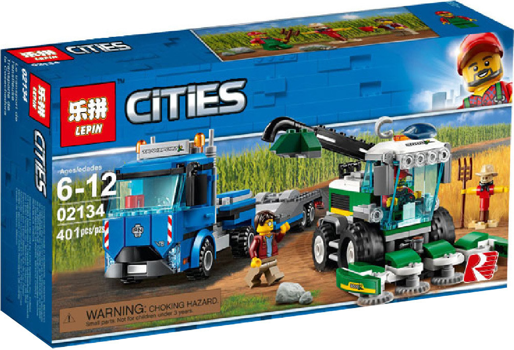02134 Lepin Транспортёр комбайна (аналог LEGO 60223), фото 1