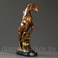 Сувенир "Конь на дыбах" средний, бронза, фото 2