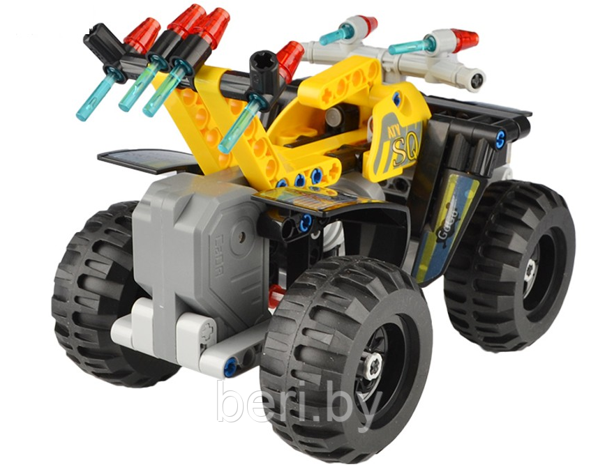 C52004W Конструктор инерционный CaDa Technic Квадроцикл, 164 детали, аналог LEGO Technic - фото 3 - id-p103579547