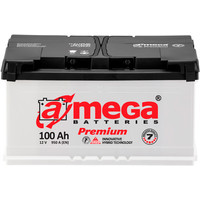 Автомобильный аккумулятор A-mega Premium 6СТ-100-А3 R (100 А/ч)