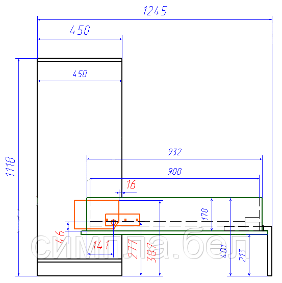 Механизм для шкаф-кровати MLA 209 (Gilardi Италия) - фото 5 - id-p103602985