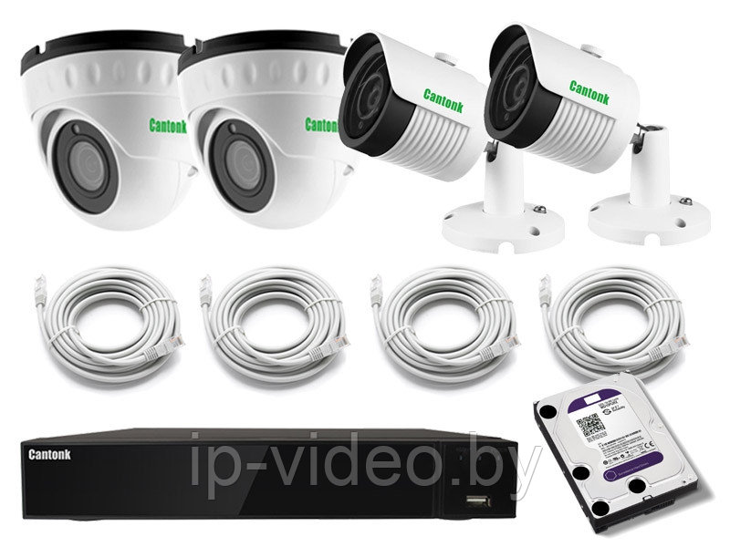 Комплект IP видеонаблюдения "Pro Combo Plus" - фото 1 - id-p103605848