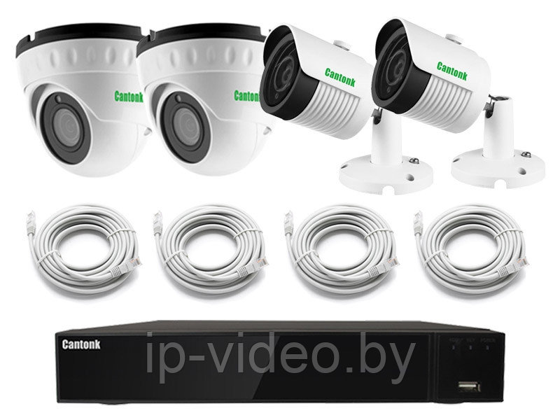 Комплект IP видеонаблюдения "Pro Combo" - фото 1 - id-p103605850