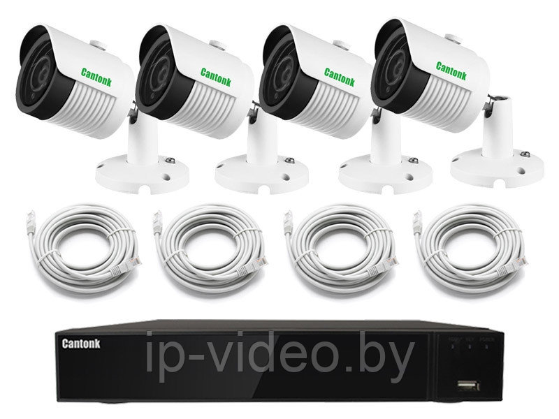 Комплект IP видеонаблюдения "Pro-1" - фото 1 - id-p103605853