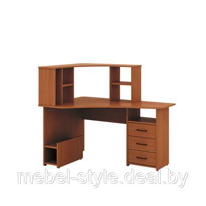 Компьютерный стол с надставкой и тумбой на три ящика серии Домино BKM120. 1200*900*1300 для офиса и дома.