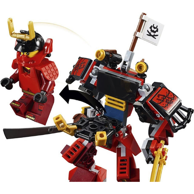 Конструктор Bela 11159 Ninja Робот-Самурай (аналог LEGO Ninjago 70665) 160 деталей - фото 4 - id-p103610654