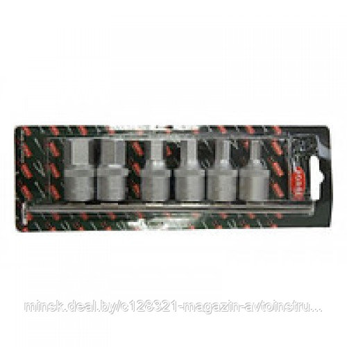 Набор головок-квадратов для маслосливных пробок 8 пр 1/2" (8-19мм) Rock FORCE RF-4118MR