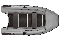 Лодка надувная Фрегат 390 F (лп, серая)