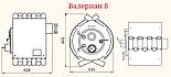 Печь отопительная Термофор Валериан 8 кВт антрацит (130м3), фото 3