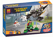 Конструктор Bela Супергерои 10842 Супермен и Крипто объединяют усилия аналог Lego Super Heroes 76096 