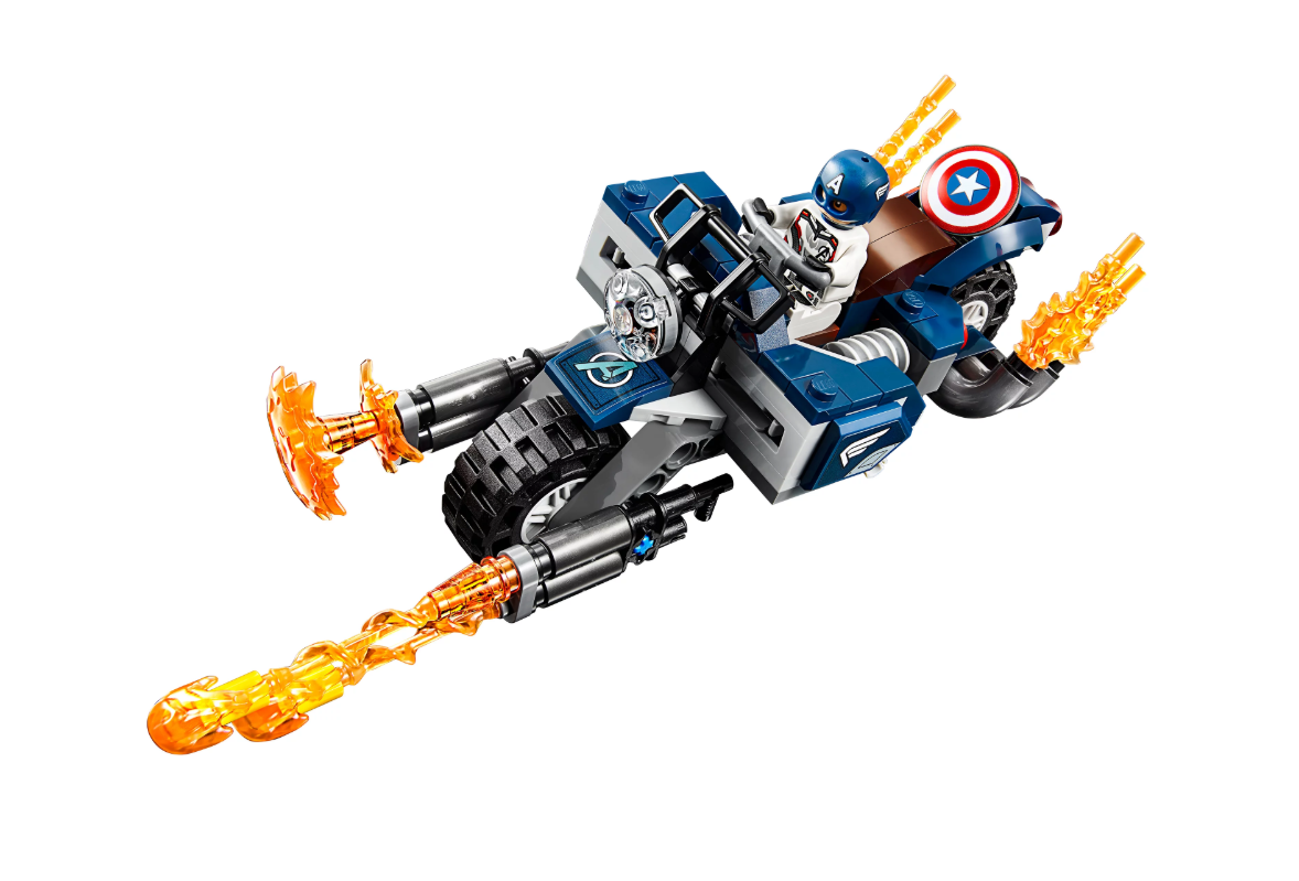 Конструктор Bela Avengers11258 "Капитан Америка: Атака Аутрайдеров" 191 деталь, аналог Lego Avengers 76123 - фото 4 - id-p103693060