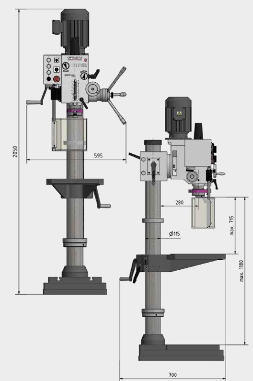 Вертикально сверлильный станок OPTIdrill DH 40G - фото 2 - id-p103695485