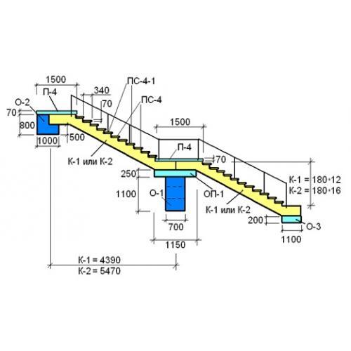 Лестничные ступени ПС 4-1