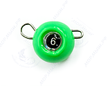 Груз крашеный разборная чебурашка "ШАР" 3,4,5,6,7,8 гр., цвет 07-зеленый, фото 2